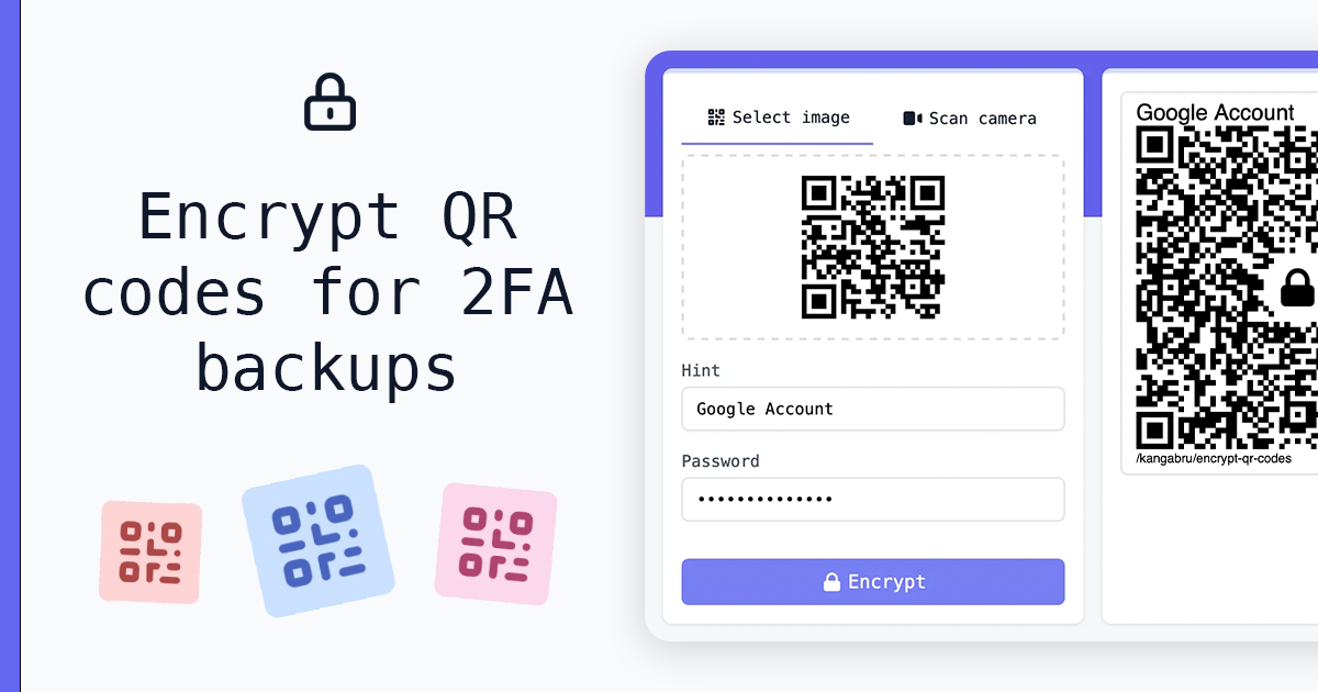Encrypt QR Codes